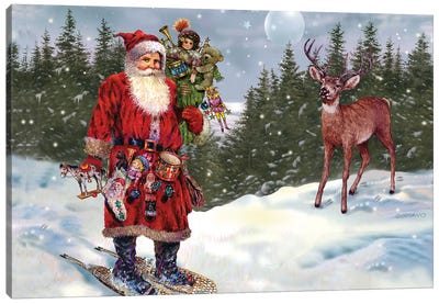 Good Day For Shoeing Canvas Art Print - Santa Claus Art