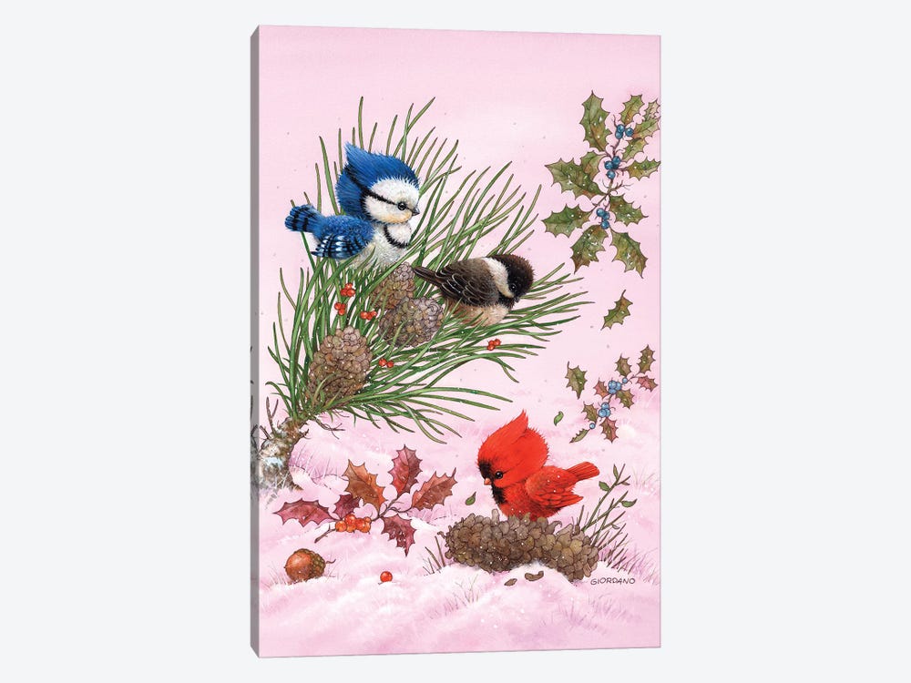 Baby Songbirds by Giordano Studios 1-piece Canvas Art Print