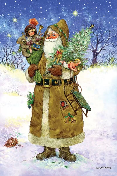 Vintage Christmas: Old World Santa by Giordano Studios