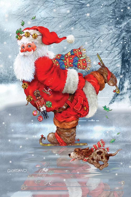 Skating Santa