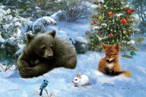 Foxes: Woodland Playmates by Giordano Studios