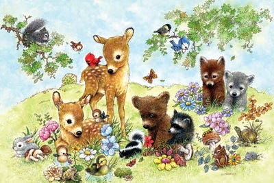 Field Of Critters by Giordano Studios art print
