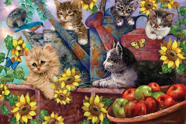 Kittens: In The Garden by Giordano Studios