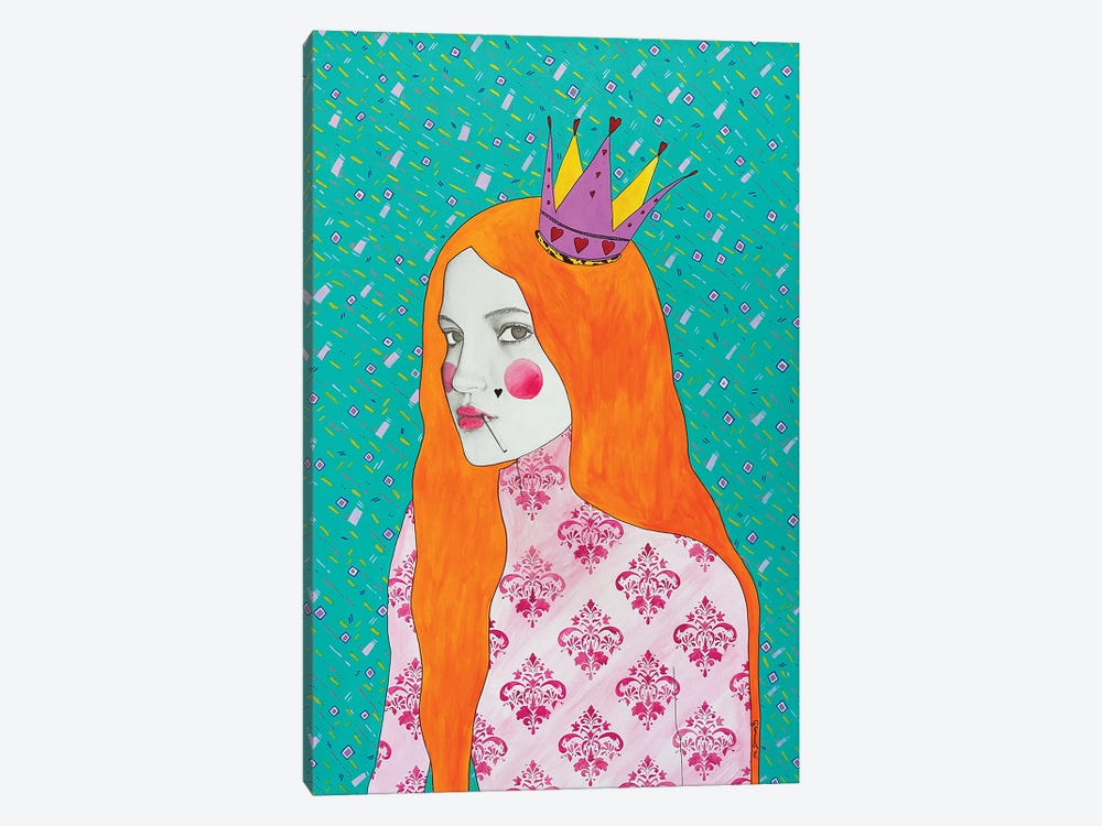 Queen Of Hearts by Giulia Caruso 1-piece Canvas Print