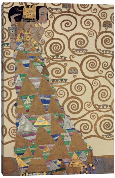 Expectation Canvas Art Print - All Things Klimt