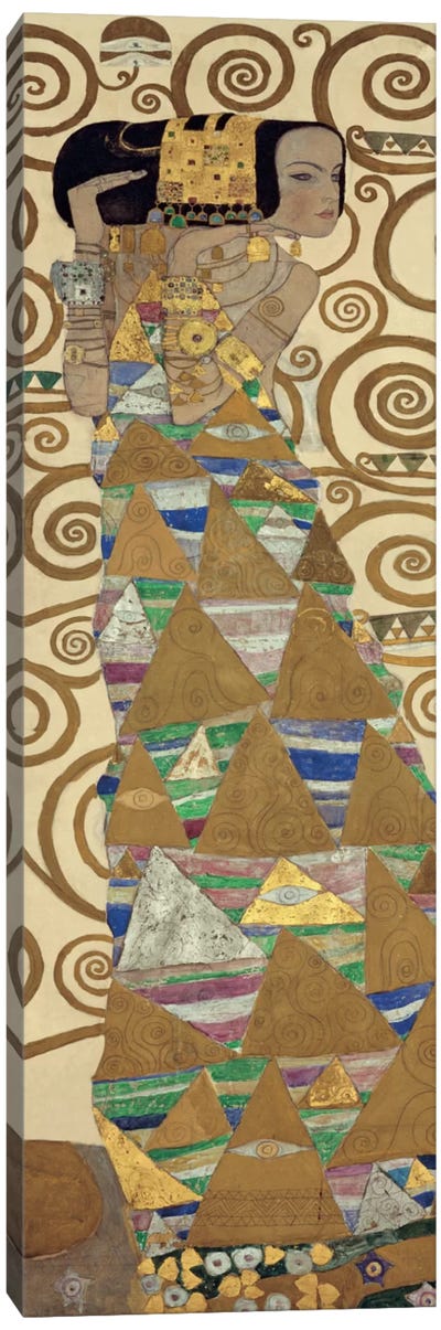 Expectation, Vertical Canvas Art Print - All Things Klimt