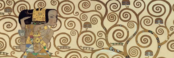 Gustav Klimt: Expectation, Horizontal by Gustav Klimt