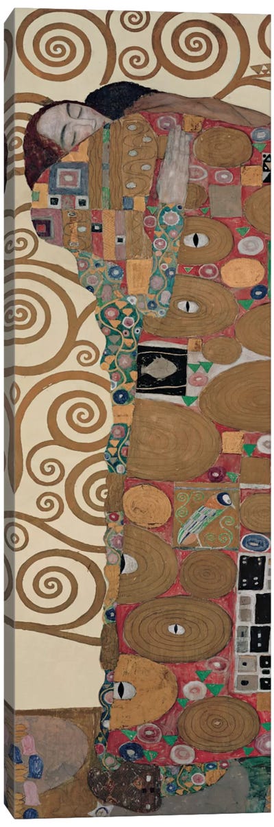 Fulfillment, Vertical Canvas Art Print - All Things Klimt