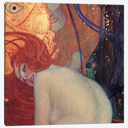 Goldfish, Square Detail Canvas Print #GKL19} by Gustav Klimt Canvas Art Print