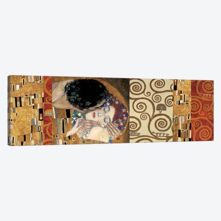Klimt Deco (The Kiss) Canvas Print #GKL26} by Gustav Klimt Art Print
