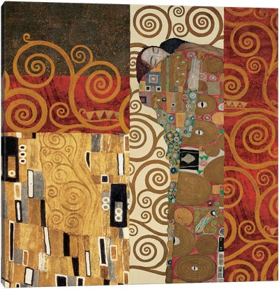 Klimt Details Canvas Art Print - All Things Klimt