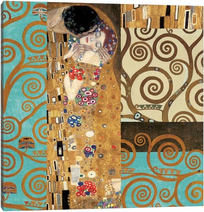 Klimt 150 Anniversary IV Canvas Art Print - All Things Klimt