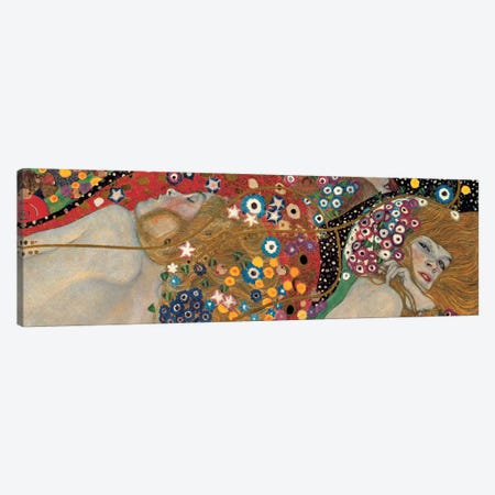 Sea Serpents, Detail I Canvas Print #GKL41} by Gustav Klimt Canvas Wall Art