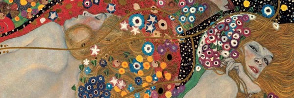 All Things Klimt: Sea Serpents, Detail I by Gustav Klimt