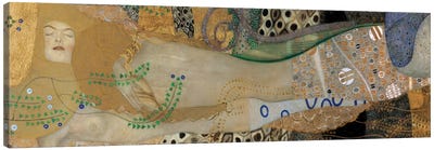 Sea Serpents, Detail II Canvas Art Print - All Things Klimt
