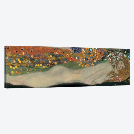 Sea Serpents, Detail IV Canvas Print #GKL44} by Gustav Klimt Canvas Print