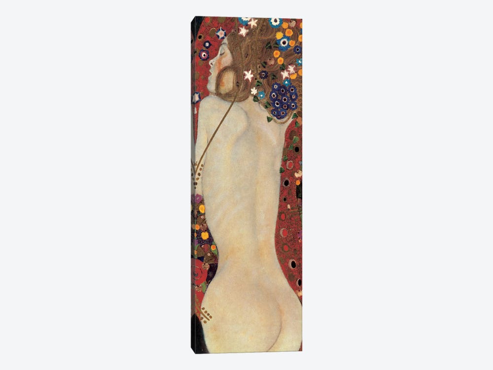 Sea Serpents, Detail V by Gustav Klimt 1-piece Canvas Art