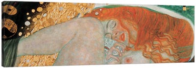 Danae, Horizontal Canvas Art Print - Gustav Klimt