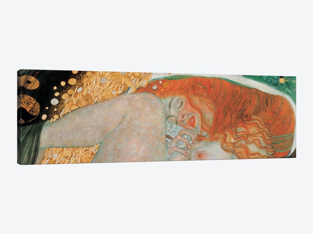 Danae, Horizontal by Gustav Klimt 1-piece Canvas Wall Art