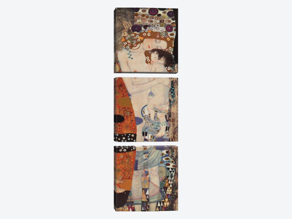 Three Ages Of Woman, Vertical 3-piece Art Print