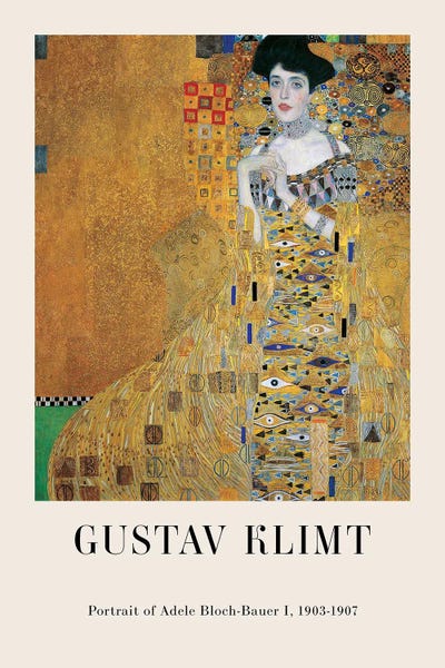 Gustav Klimt: Gustav Klimt - Portrait Of Adele Bloch-Bauer I, 1903-1907 by Gustav Klimt
