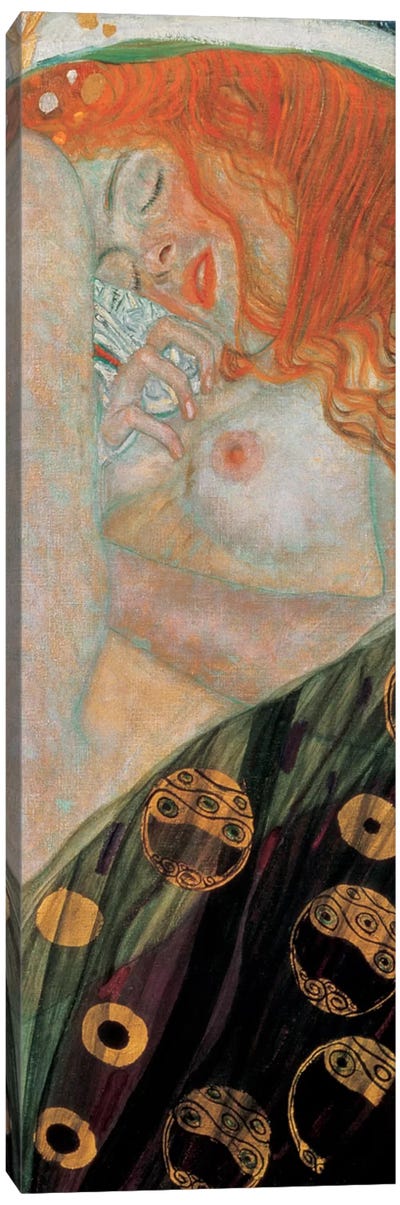 Danae, Vertical Canvas Art Print - All Things Klimt
