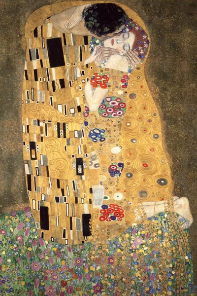 Gustav Klimt: Der Kuss by Gustav Klimt