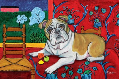 Bulldog Muttisse by Gretchen KISH Serrano canvas print
