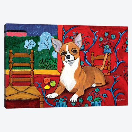 Chihuahua Muttisse Canvas Print #GKS11} by Gretchen Kish Serrano Canvas Artwork