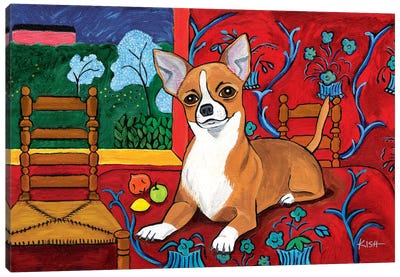 Chihuahua Muttisse Canvas Art Print - All Things Matisse