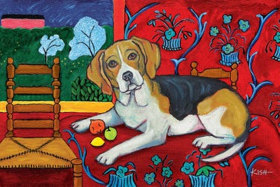 Beagle Muttisse by Gretchen KISH Serrano art print