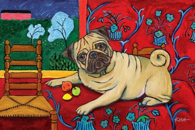Pug Muttisse by Gretchen KISH Serrano canvas print