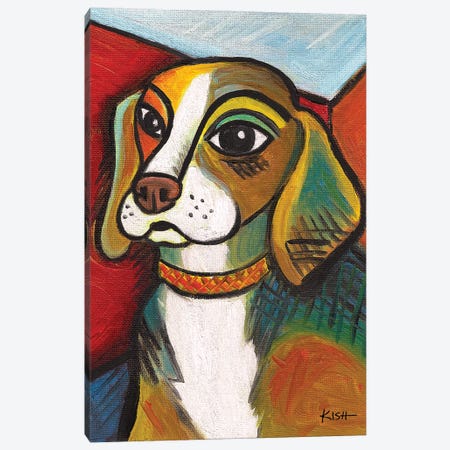 Beagle Pawcasso Canvas Print #GKS214} by Gretchen Kish Serrano Canvas Art Print