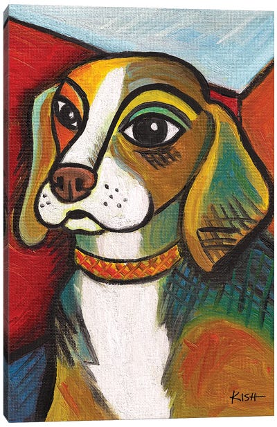 Beagle Pawcasso Canvas Art Print - Beagle Art