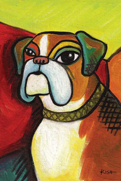 Boxer Pawcasso by Gretchen KISH Serrano art print