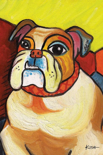 All Things Picasso: Bulldog Pawcasso by Gretchen KISH Serrano
