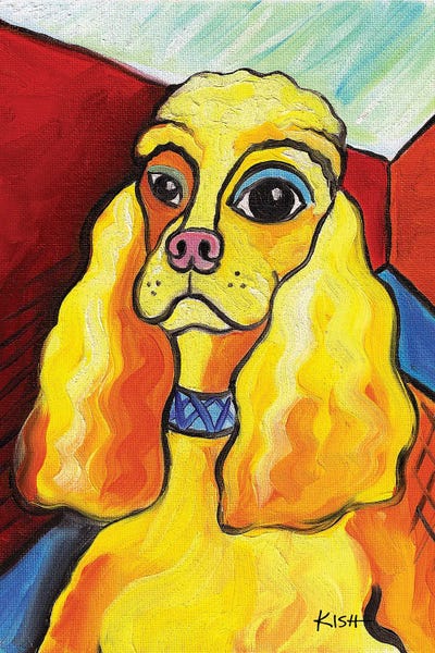 Spaniels: Cocker Spaniel Pawcasso by Gretchen KISH Serrano