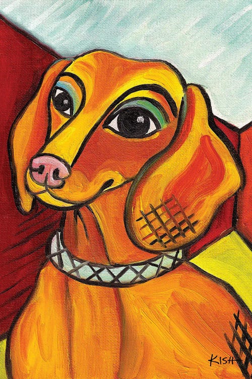 Dachshund Pawcasso by Gretchen Kish Serrano wall art