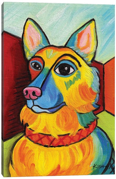 German Shepherd Pawcasso Canvas Art Print - All Things Picasso