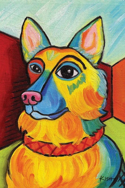 Pupsterpieces: German Shepherd Pawcasso by Gretchen KISH Serrano