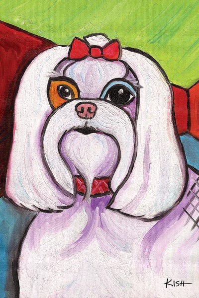 Maltese: Maltese Pawcasso by Gretchen KISH Serrano