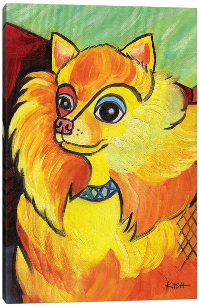 Pomeranian Pawcasso Canvas Art Print - Gretchen Kish Serrano