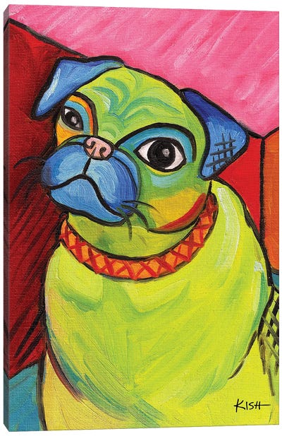 Pug Pawcasso Canvas Art Print - Gretchen Kish Serrano