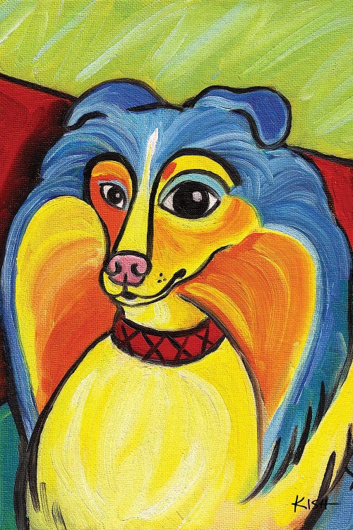Sheltie Pawcasso by Gretchen Kish Serrano wall art