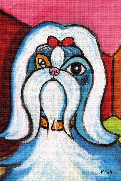 Shih Tzu Pawcasso by Gretchen KISH Serrano art print