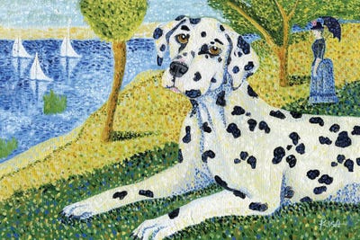 Dalmatian On A Sunday Afternoon by Gretchen KISH Serrano metal wall art