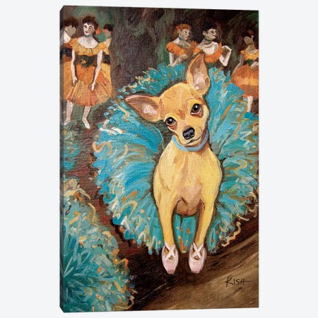 Chihuahua Dancer Canvas Print #GKS244} by Gretchen Kish Serrano Canvas Wall Art