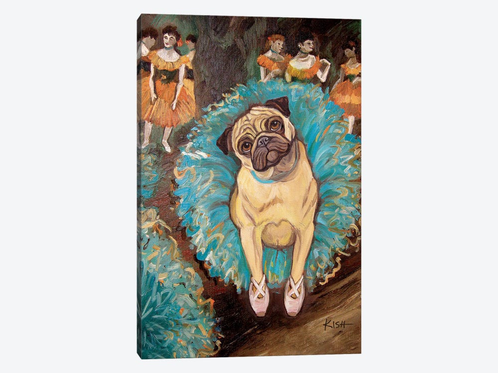 Pug Dancer by Gretchen Kish Serrano 1-piece Canvas Wall Art