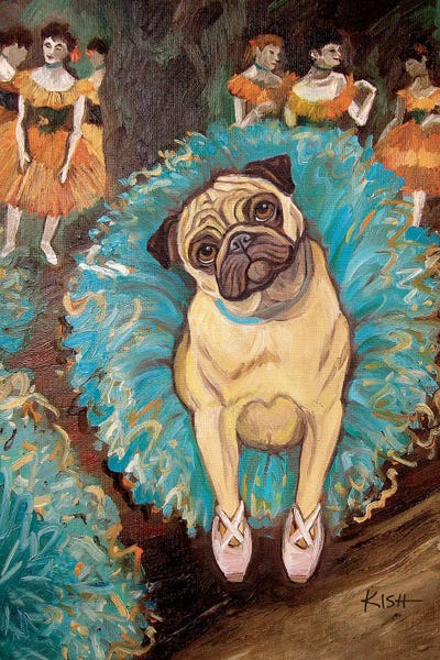 Pugs: Pug Dancer by Gretchen KISH Serrano