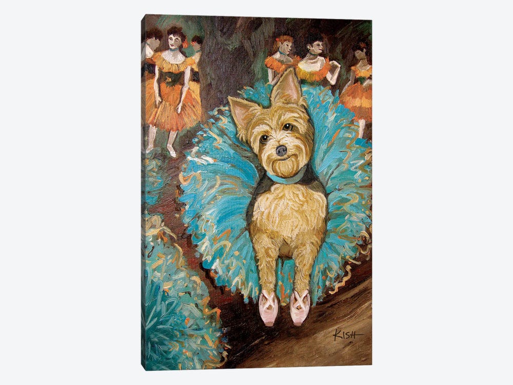 Yorkie Dancer by Gretchen Kish Serrano 1-piece Art Print